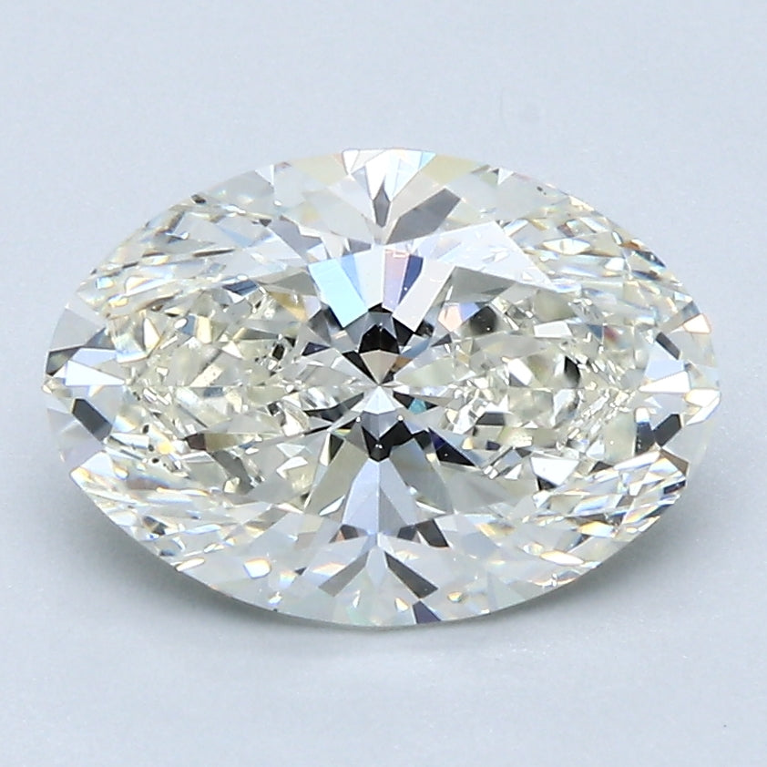 2 Carat Oval Cut Natural Diamond - I SI1 - 2.23ct - EX Cut Grade
