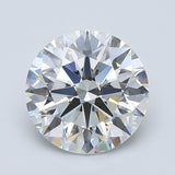 4 Carat Round - Natural Diamond - 4.04 - F - VVS2 - EX - EX - EX