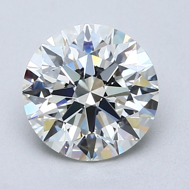 2 Carat Round Cut Natural Diamond - H VVS2 - 2.02ct - EX Cut Grade