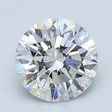 2 Carat Round - Natural Diamond - 2.13 - E - VVS1 - EX - EX - EX