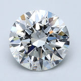 2 Carat Natural Diamond - Round - 2 - F - SI1