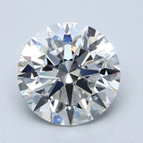 2 Carat Round - Natural Diamond - 2.01 - G - VVS2 - EX - EX - EX