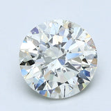 2 Carat Round - Natural Diamond - 1.99 - L - I1 - EX - EX - EX