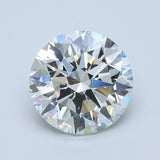 6 Carat Round - Natural Diamond - 6.19 - G - VVS1 - EX - EX - EX