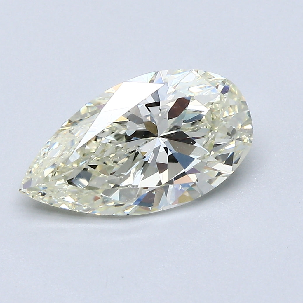 2 Carat Pear Cut Natural Diamond - L SI1 - 2.01ct - G Cut Grade