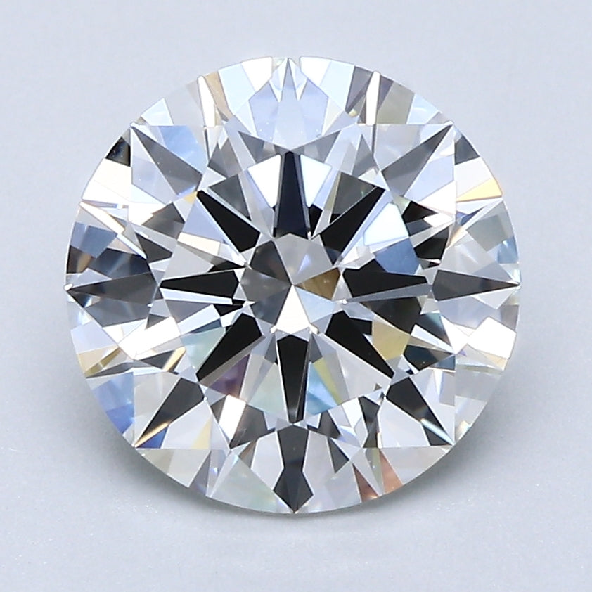 2.5 Carat Round Cut Natural Diamond - G VS1 - 2.7ct - EX Cut Grade