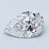 1 Carat Pear - Natural Diamond - 1.3 - D - SI1 - VG - EX - EX
