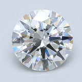 2 Carat Round - Natural Diamond - 2.01 - F - VVS2 - EX - EX - EX