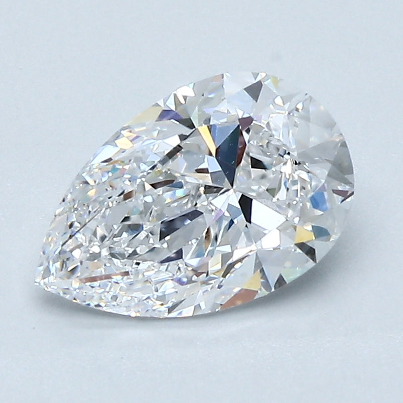 1.5 Carat Pear Shape Cut Natural Diamond - D VS1 - 1.5ct - EX Cut Grade