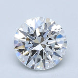 1.5 Carat Round - Natural Diamond - 1.54 - E - VVS2 - EX - EX - EX