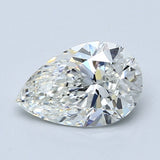 3 Carat Pear - Natural Diamond - 1.51 - H - VS1 - EX - VG