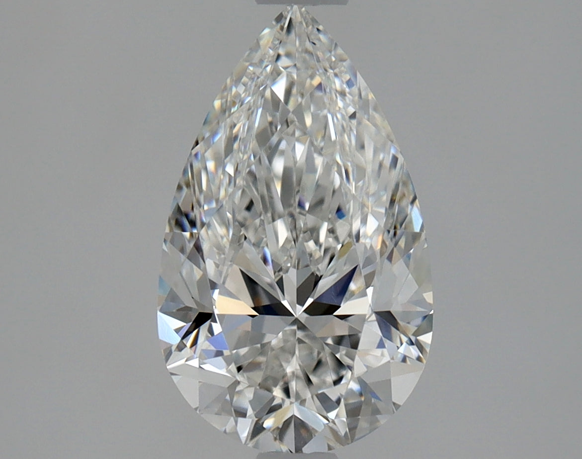 1.5 Carat Pear Shape Cut Natural Diamond - E VVS1 - 1.5ct - VG Cut Grade
