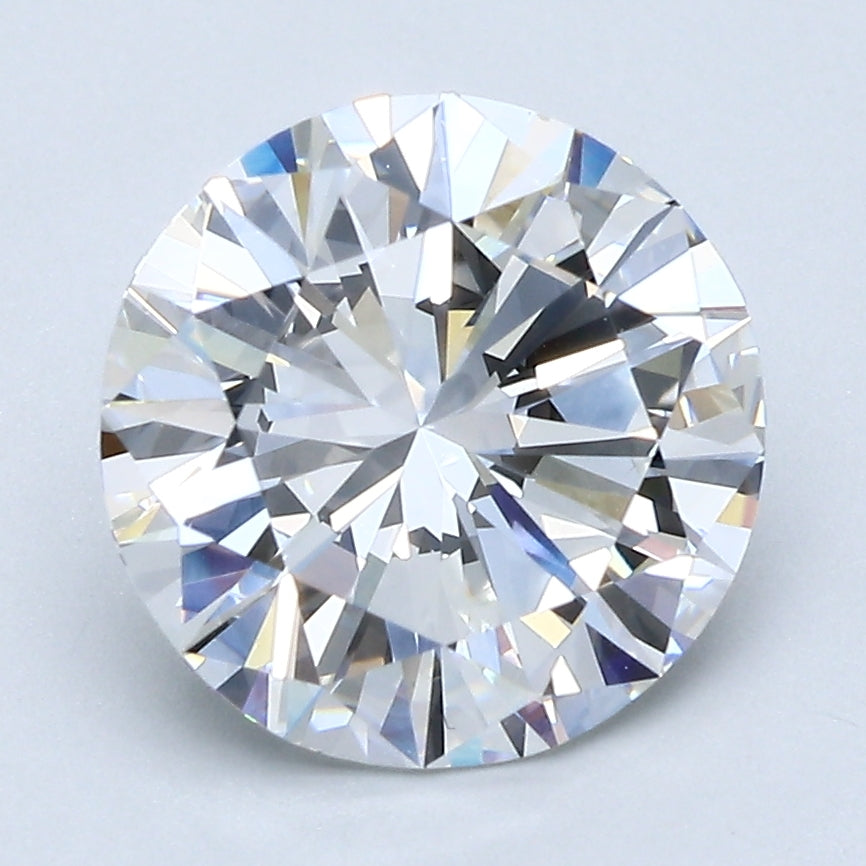 3 Carat Round Cut Natural Diamond - E VS2 - 3.02ct - VG Cut Grade