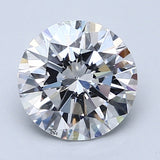 2 Carat Round - Natural Diamond - 1.92 - D - SI1 - EX - EX - EX