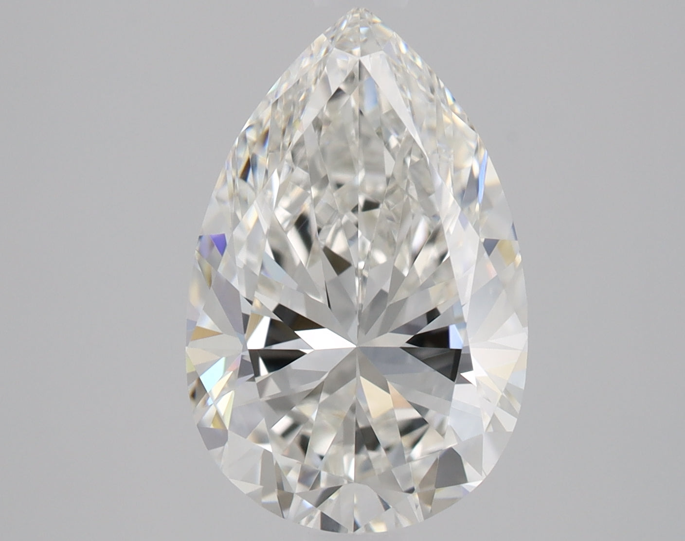 2 Carat Pear Shape Cut Natural Diamond - G IF - 2.01ct - EX Cut Grade