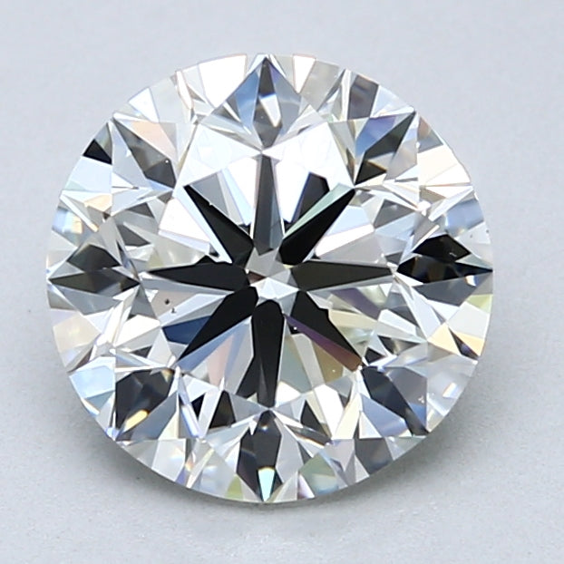2.5 Carat Round Cut Natural Diamond - I VS2 - 2.52ct - VG Cut Grade