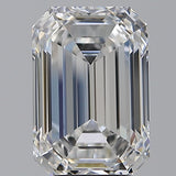 5 Carat Emerald - Natural Diamond - 5.01 - F - VVS2 - EX - EX - EX