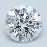 2 Carat Round - Natural Diamond - 2.22 - E - VS1 - EX - EX - EX
