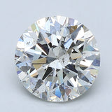 2.5 Carat Round - Natural Diamond - 2.51 - I - SI2 - EX - EX - EX