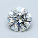 2.5 Carat Round - Natural Diamond - 2.5 - H - SI2 - EX - EX - EX