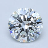 1.5 Carat Round - Natural Diamond - 1.71 - D - SI2 - EX - EX - EX