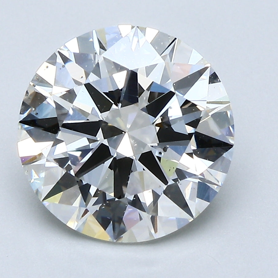 3.5 Carat Round Cut Natural Diamond - J SI1 - 3.51ct - EX Cut Grade