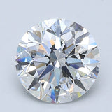 2.5 Carat Round - Natural Diamond - 2.6 - D - SI2 - EX - EX - EX