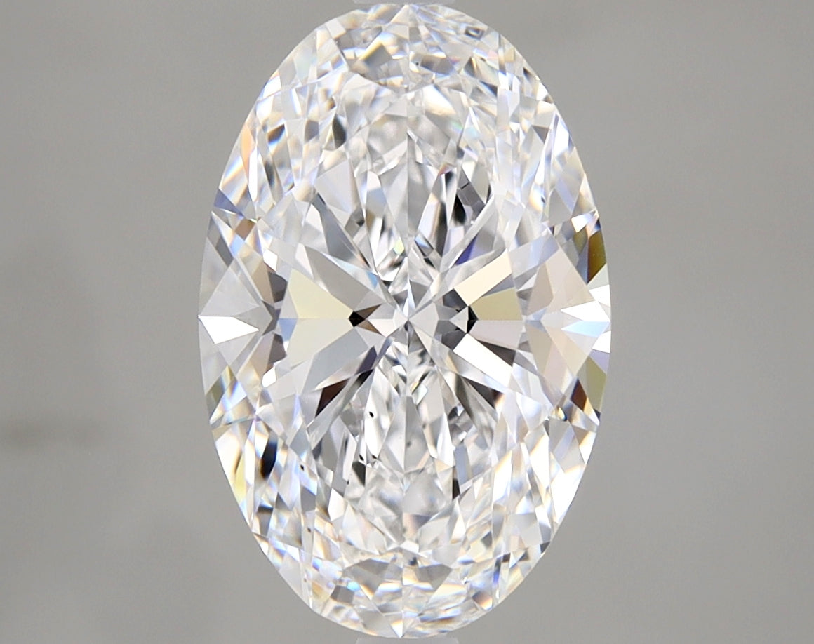 3 Carat Oval Cut Natural Diamond - D VS1 - 3.02ct - EX Cut Grade