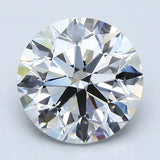 2.5 Carat Round - Natural Diamond - 2.7 - F - VS2 - EX - EX - EX