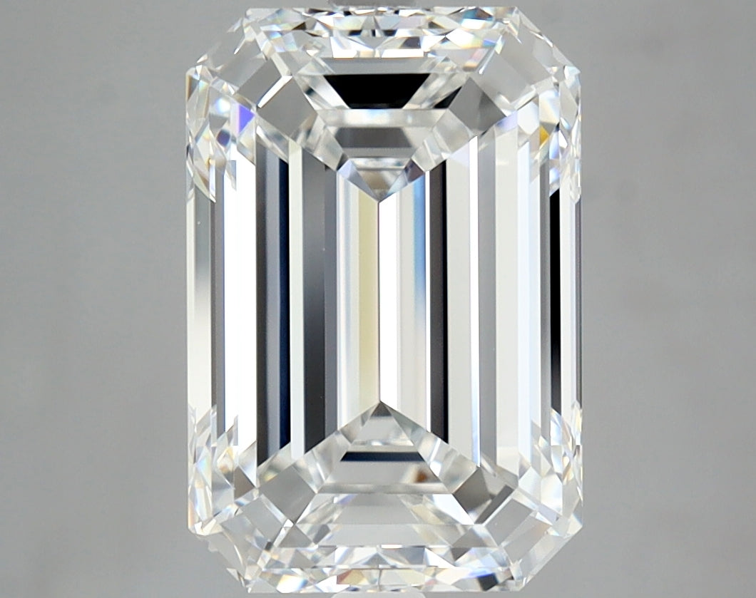 5 Carat Emerald Cut Natural Diamond - E FL - 5.05ct - EX Symmetry Grade