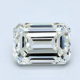 2 Carat Emerald - Natural Diamond - 2 - J - VVS2 - EX - EX