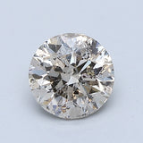 1 Carat Round - Natural Diamond - 1 - K, FAINT BROWN - I1 - VG - VG - VG
