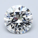 2 Carat Natural Diamond - Round - 1.93 - F - VVS2
