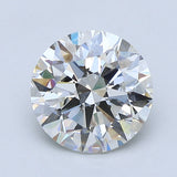 2.5 Carat Round - Natural Diamond - 2.5 - I - VS2 - EX - EX - EX
