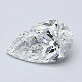 2 Carat Pear Cut Natural Diamond - F SI2 - 2.01ct - EX Cut Grade