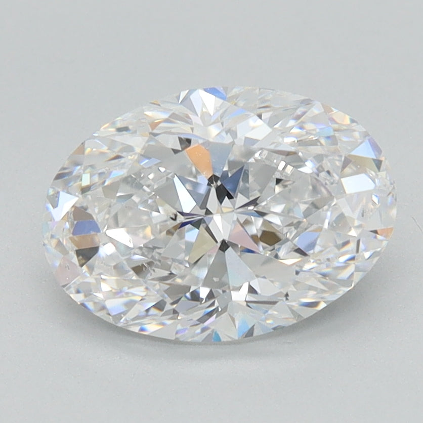 1.5 Carat Oval Cut Natural Diamond - D SI1 - 1.5ct - VG Cut Grade