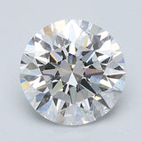 2 Carat Round - Natural Diamond - 2.01 - E - SI1 - EX - EX - EX