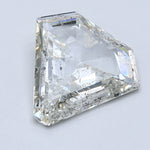 3.5 Carat Shield Cut Natural Diamond - J I1 - 3.37ct - G Cut Grade