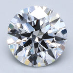 3 Carat Round Cut Natural Diamond - D SI1 - 3.0ct - EX Cut Grade