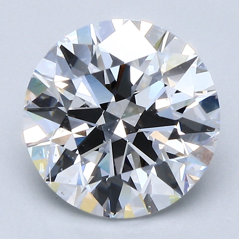 3 Carat Round Cut Natural Diamond - D SI1 - 3.0ct - EX Cut Grade