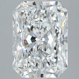 4 Carat Radiant - Natural Diamond - 4.01 - F - VVS2 - EX - EX - EX
