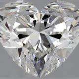1 Carat Heart - Natural Diamond - 1.04 - E - SI1 - EX - EX