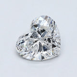 1/2 Carat Heart - Natural Diamond - 0.76 - D - I1 - VG - G - G