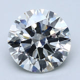3 Carat Round - Natural Diamond - 3.01 - J - SI2 - EX - EX - EX