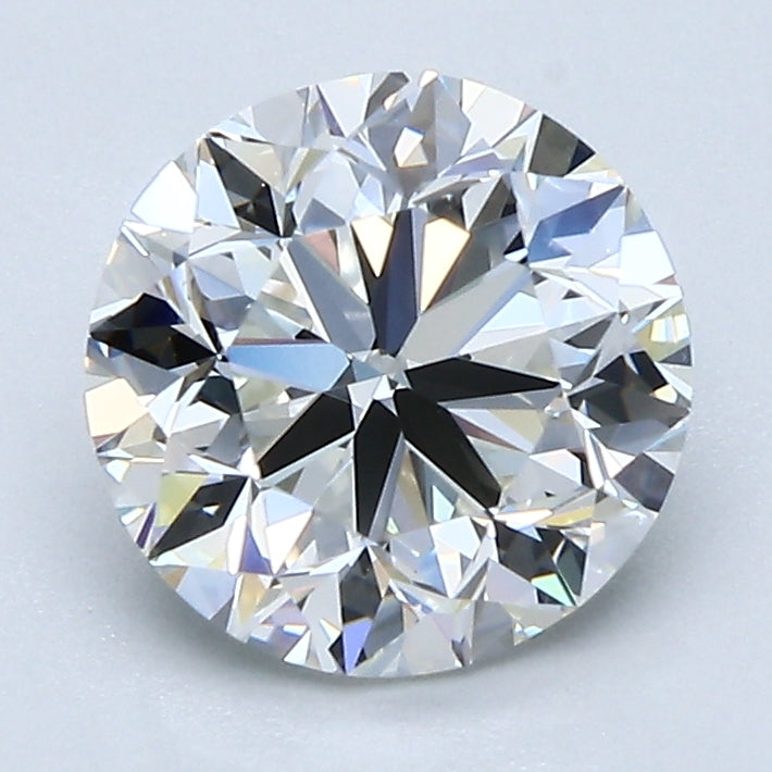 2 Carat Round Cut Natural Diamond - G VS1 - 2.0ct - VG Cut Grade