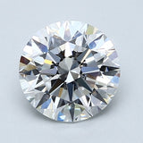 2 Carat Round - Natural Diamond - 1.8 - D - VS1 - EX - EX - EX