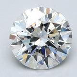 2 Carat Round - Natural Diamond - 2.01 - H - SI1 - EX - EX - EX