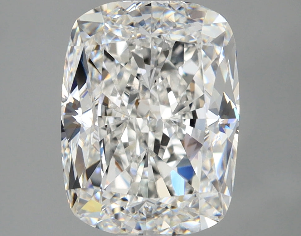 3 Carat Cushion Cut Natural Diamond - F VS2 - 3.01ct - EX Cut Grade
