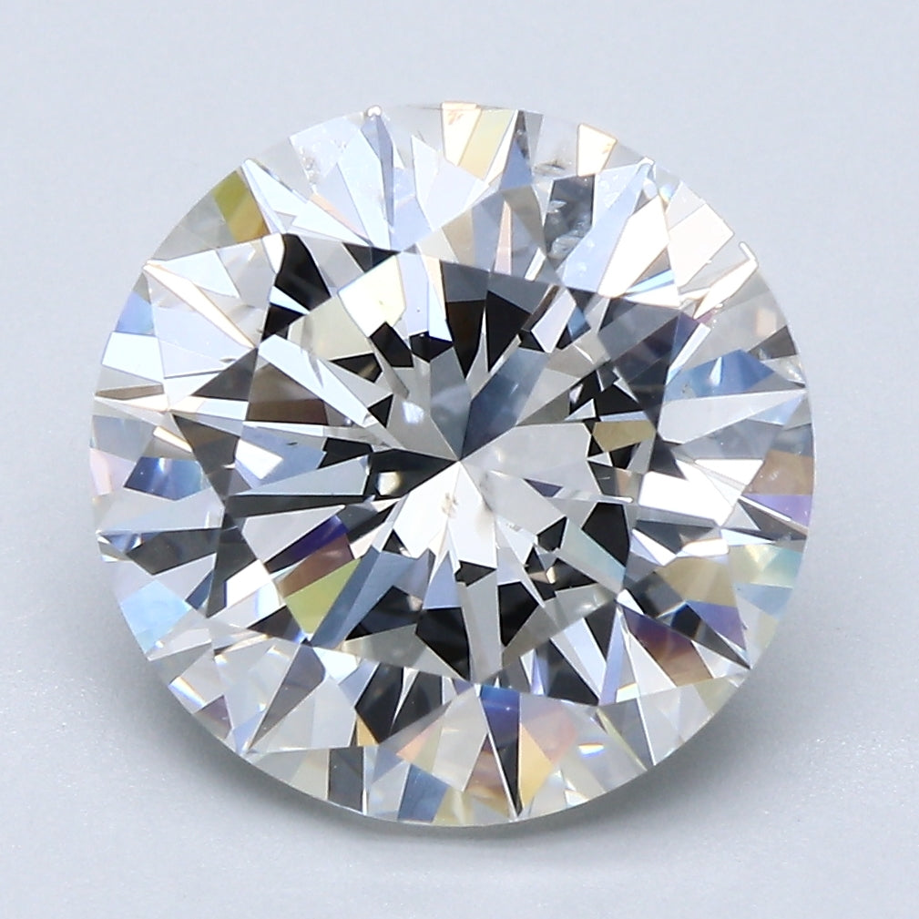 5 Carat Round Cut Natural Diamond - G SI2 - 5.23ct - EX Cut Grade