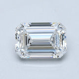 1 Carat Emerald - Natural Diamond - 1.21 - D - VVS2 - EX - EX - EX